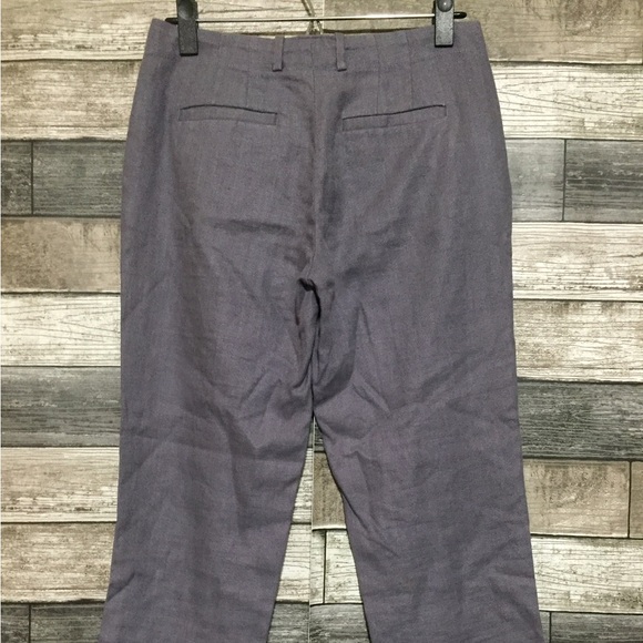 Elevenses Linen Tencel Straight Crop Pants Women’s 2 Gray (Inseam 24.5) - Picture 7 of 9